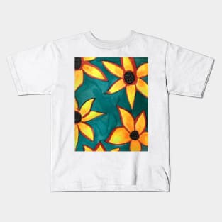 Sunflower pattern Kids T-Shirt